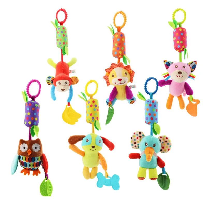 Newborn Plush Baby Rattles & Hanging Toys