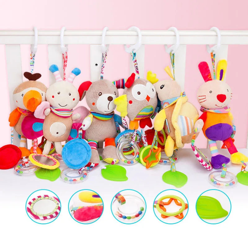 Newborn Plush Baby Rattles & Hanging Toys