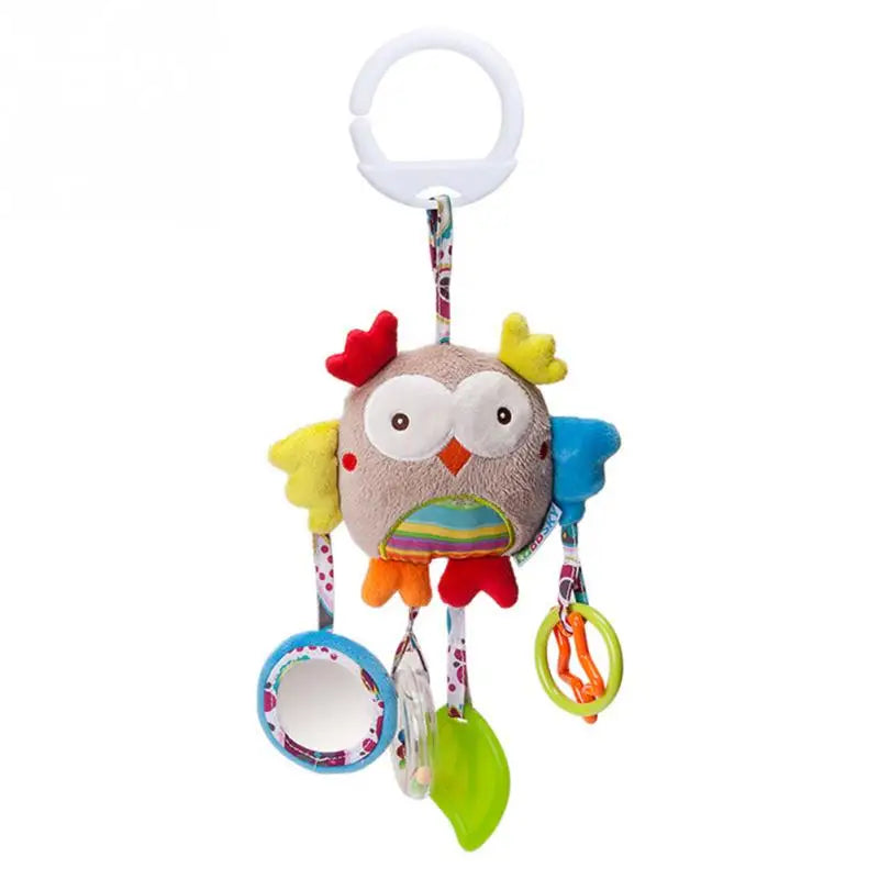 Plush Animal Handbells & Teether Baby Toy