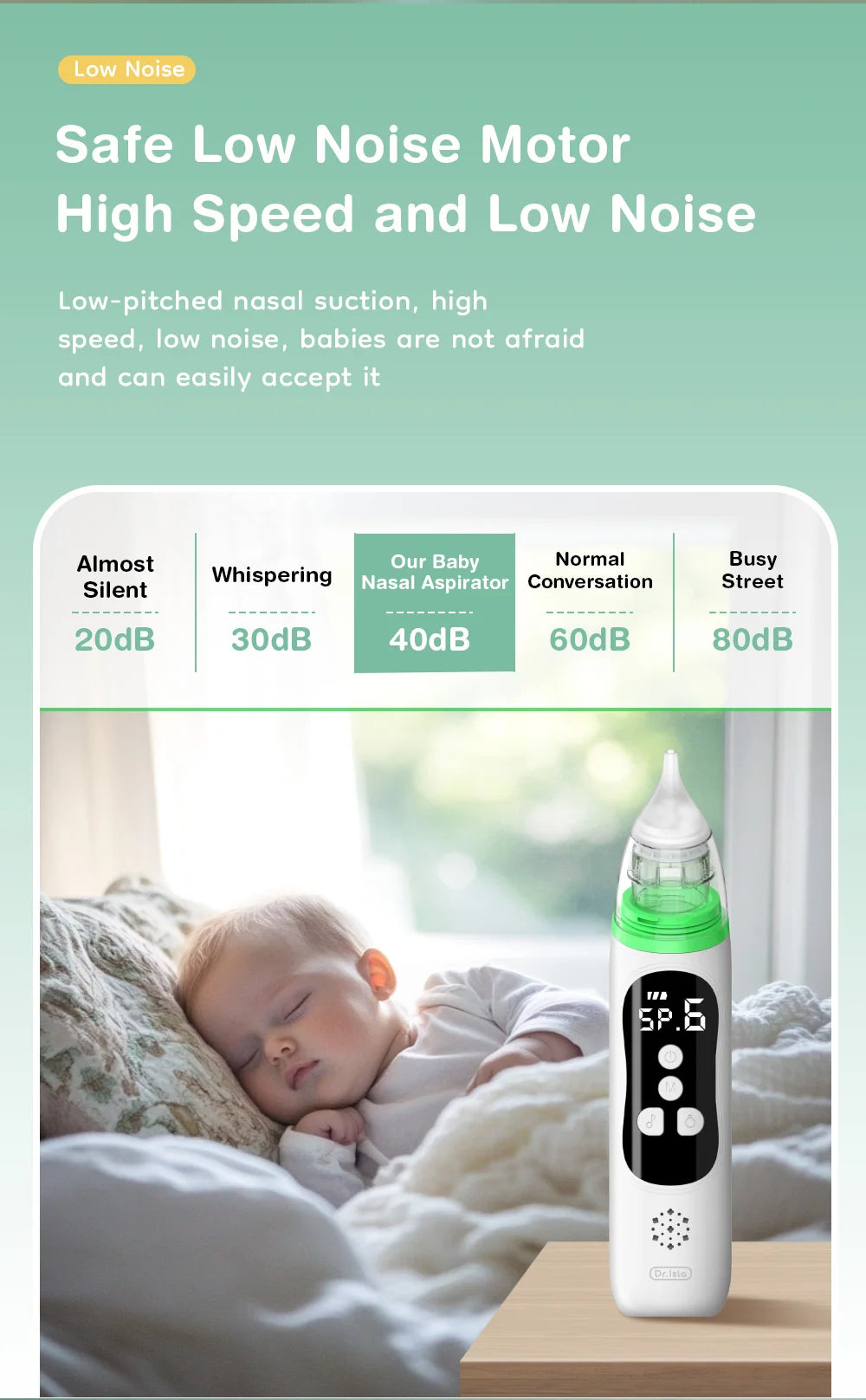 Baby Electric Nasal Aspirator Nose Suction