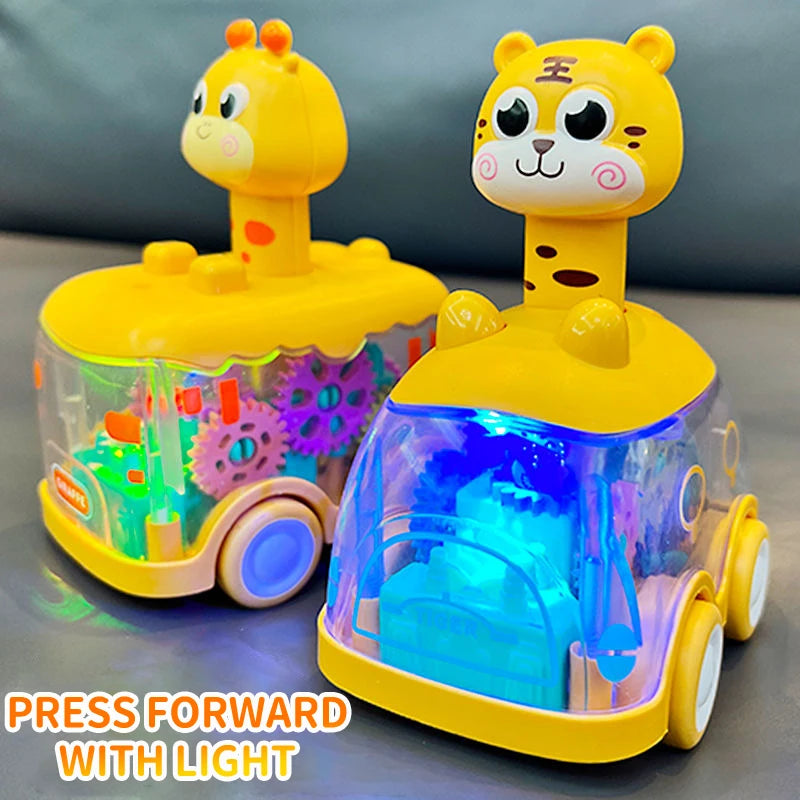 Press Gear Kids’ Pull-Back Animal Car Toy