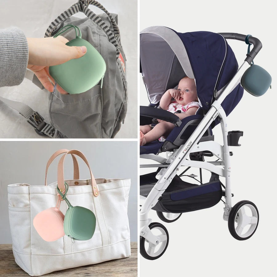Portable Pacifier Case – Zipper Soother Holder