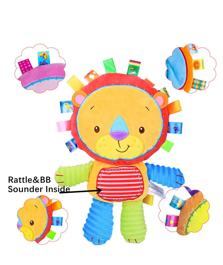 Baby Sensory Elephant Plush Toy with Rattle