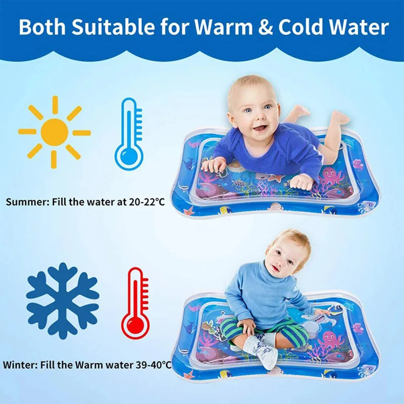 Baby Inflatable Water Play Mat – Tummy Time Activity Toy