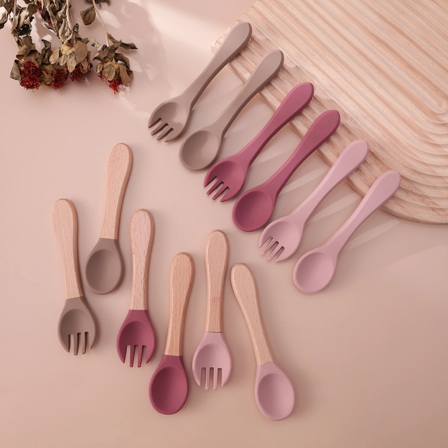 Silicone baby tableware