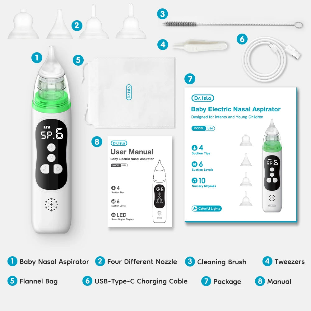 Baby Electric Nasal Aspirator Nose Suction