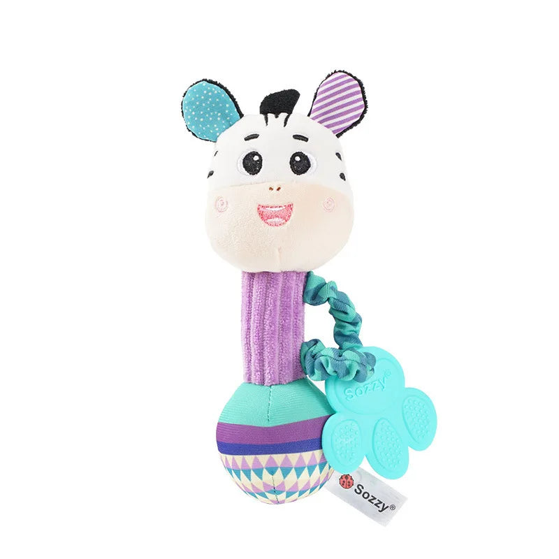 Soft Animal Baby Rattle Toy