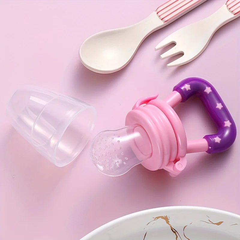 Baby Fruit Grinding Pacifier & Feeding Spoon