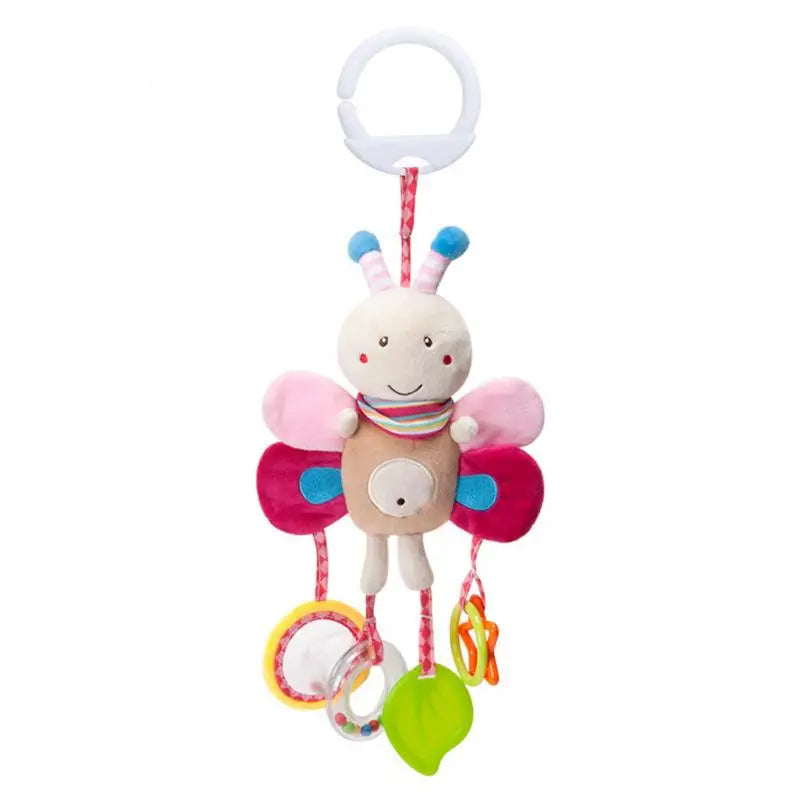 Plush Animal Handbells & Teether Baby Toy