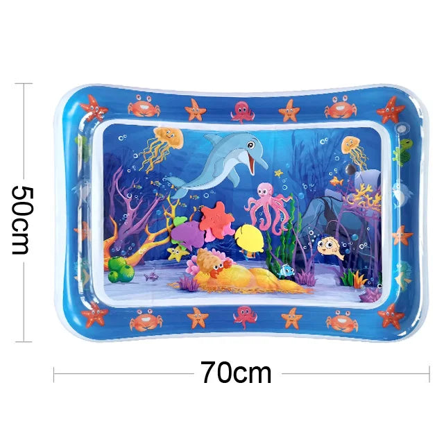 Baby Inflatable Water Play Mat – Tummy Time Activity Toy