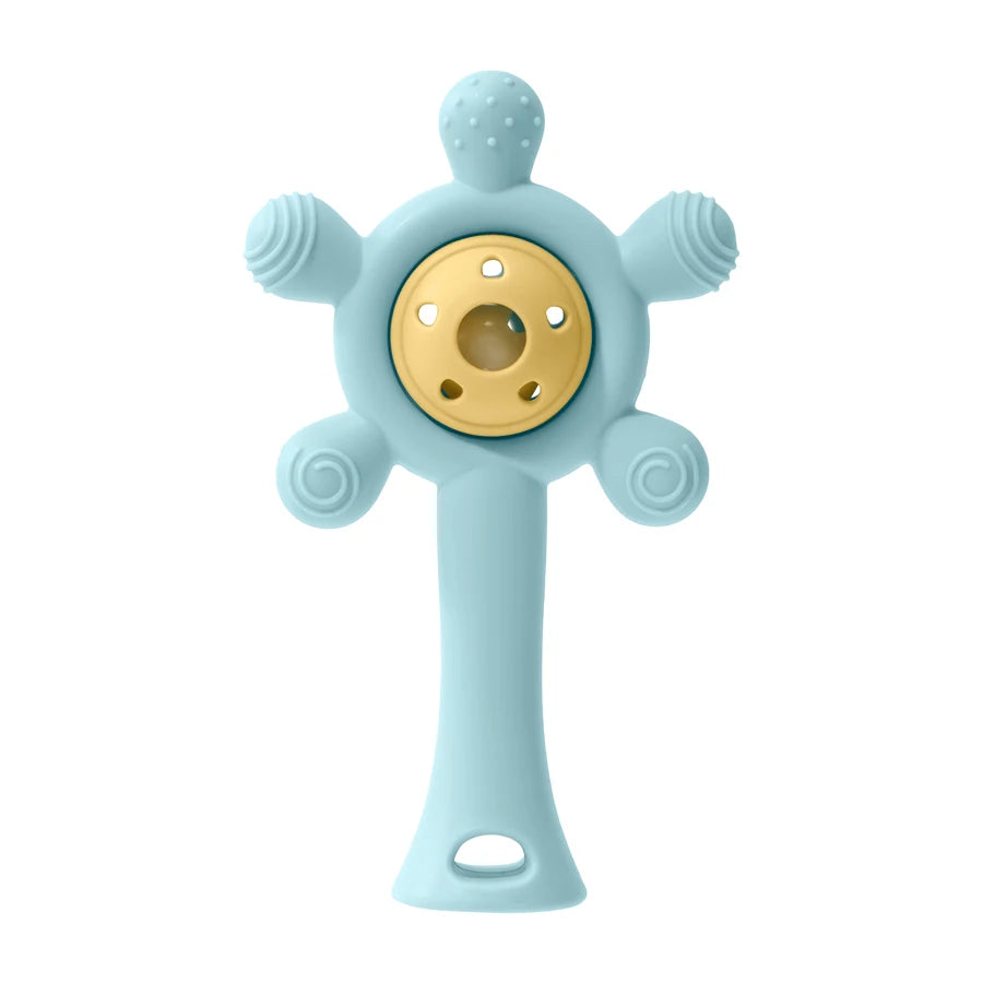 Silicone Baby Teether & Rattle Toy