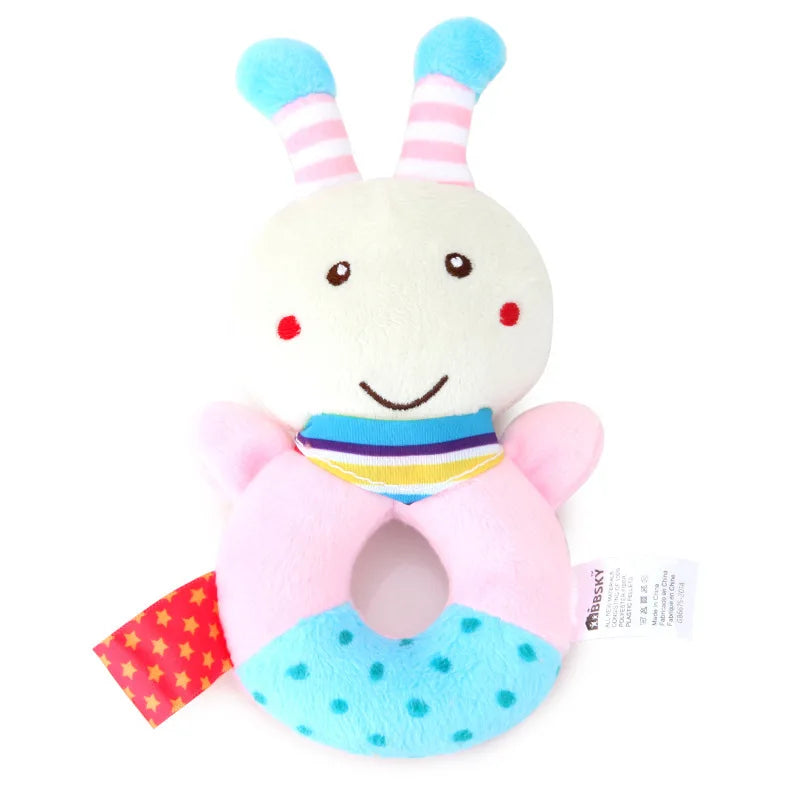 Baby Plush Animal Rattle Toy for Newborn