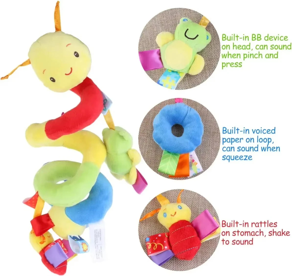 Baby Crib & Stroller Spiral Hanging Toy