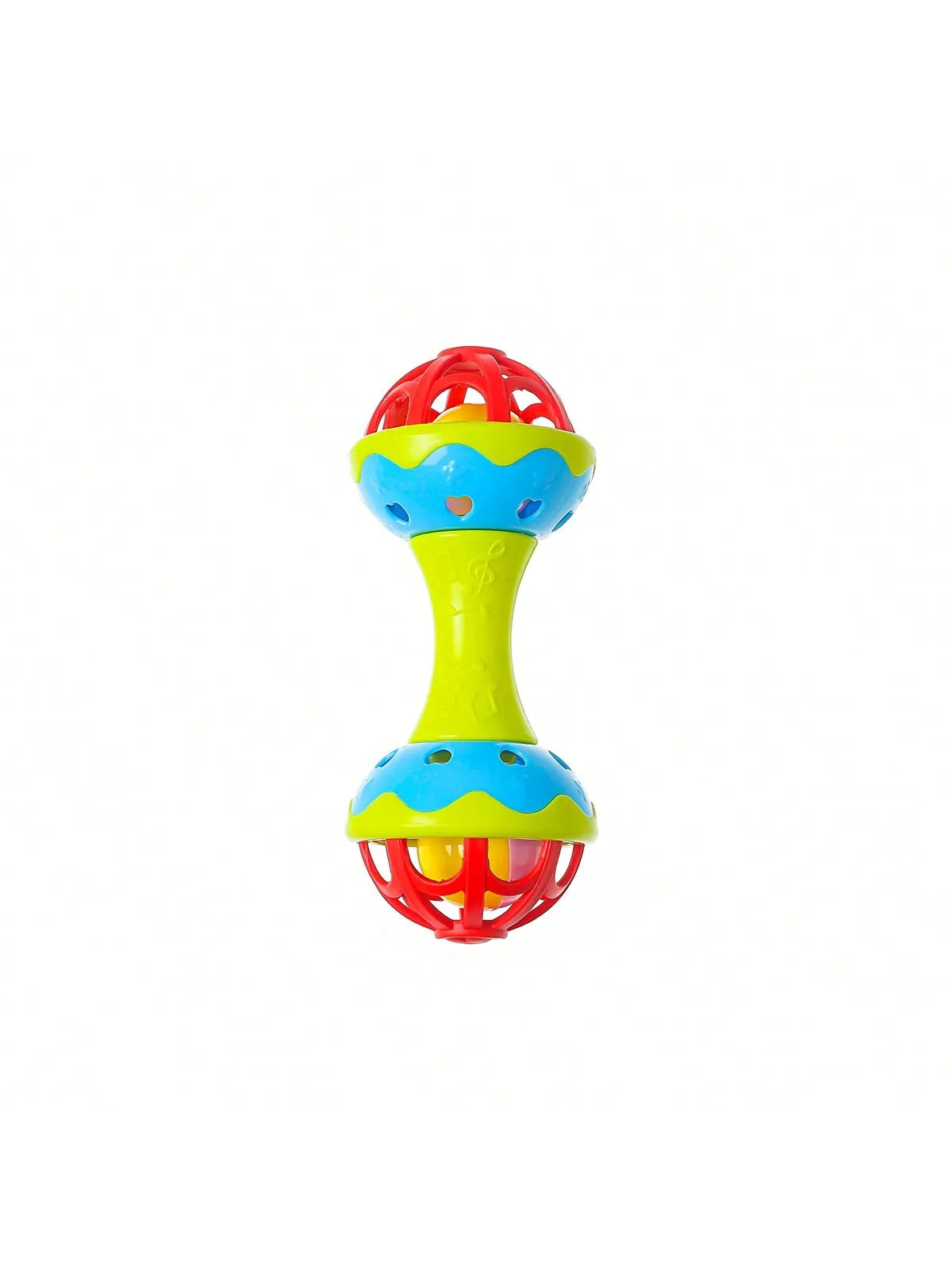 Double-Headed Baby Rattle Toy – Random Color
