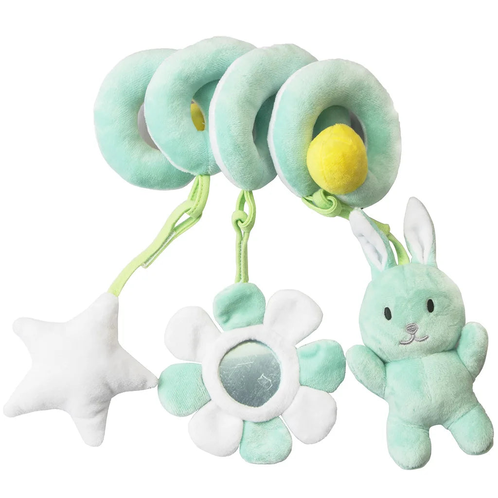 Baby Spiral Hanging Toy with Mirror & Rattles