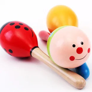 Colorful Wooden Baby Rattles Maracas