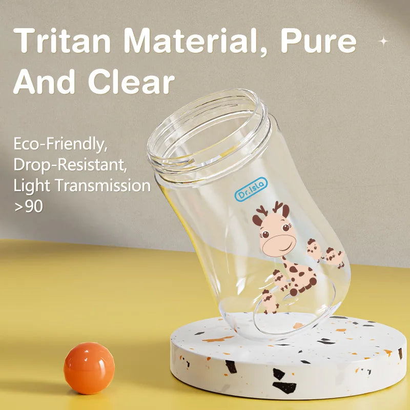 Baby Bottle with Straw & Handle