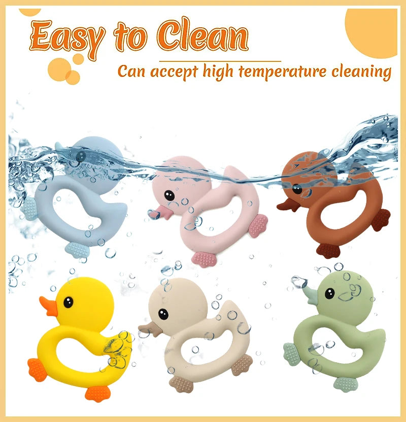 Baby Teething Toy – Silicone Duck