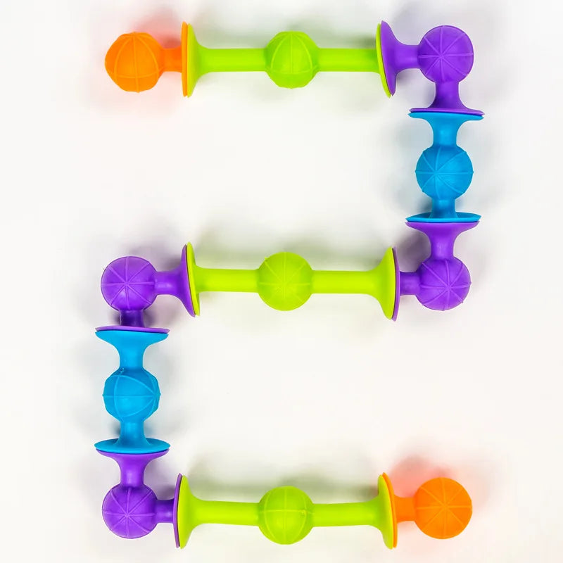 Suction Cup Darts & Building Blocks Fidget Toy Set