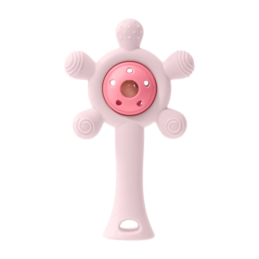 Silicone Baby Teether & Rattle Toy