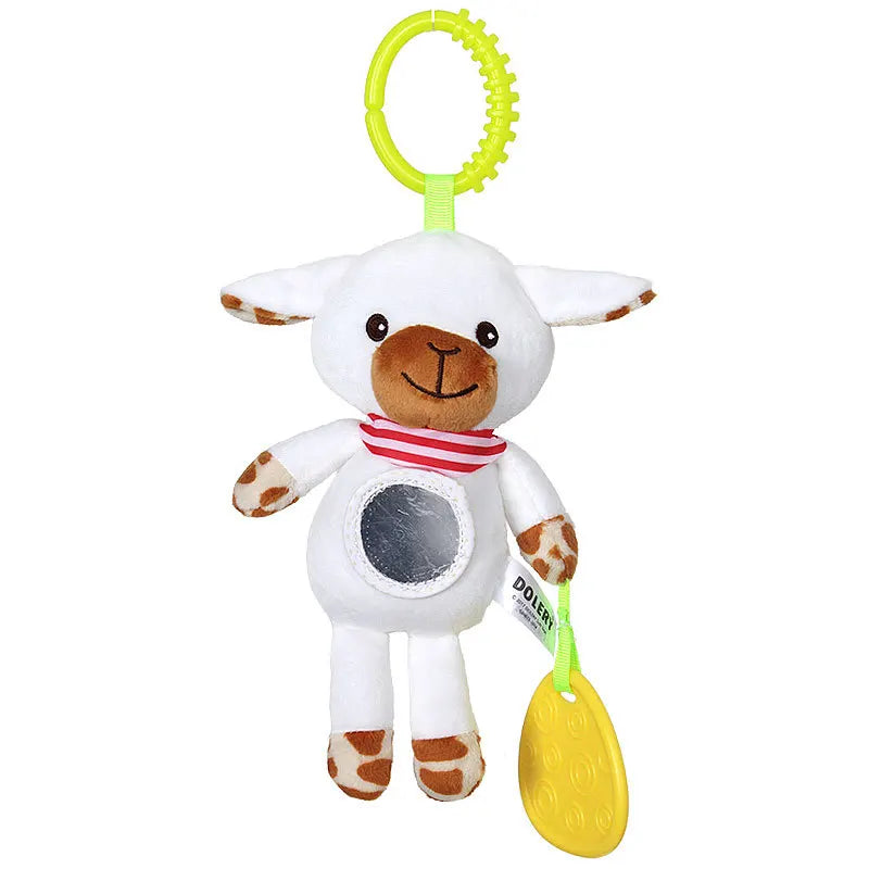 Plush Animal Handbells & Teether Baby Toy