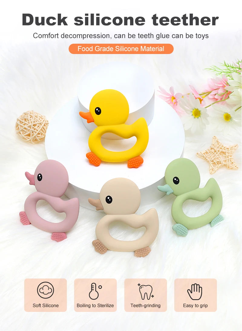 Baby Teething Toy – Silicone Duck