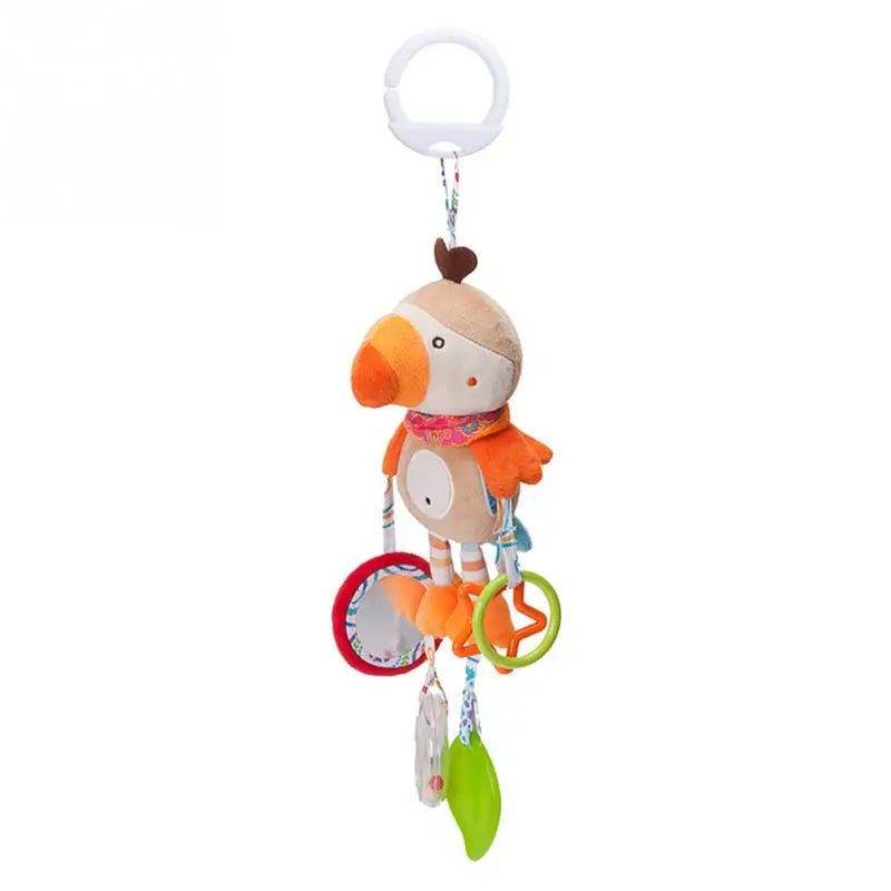 Plush Animal Handbells & Teether Baby Toy