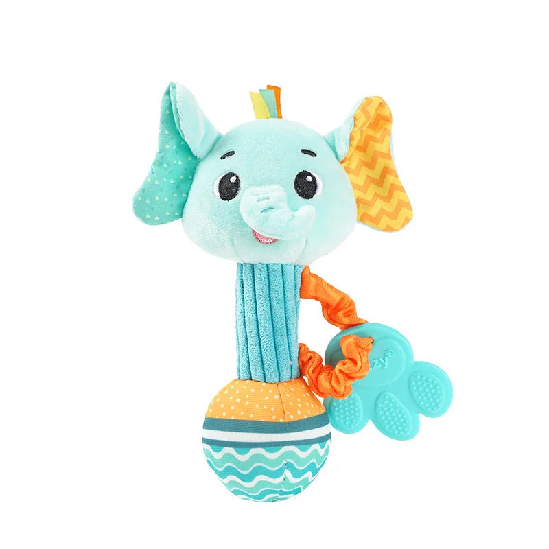 Soft Animal Baby Rattle Toy