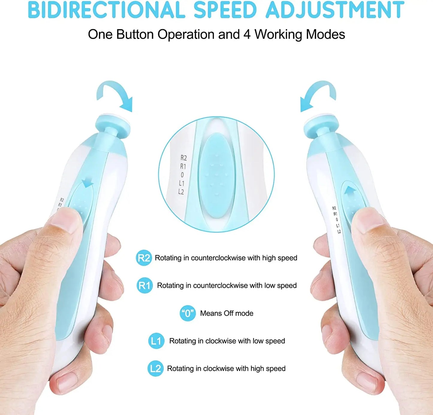 Electric baby Nail clipper LED Light Baby