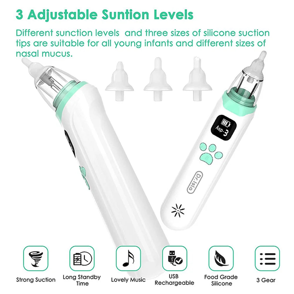 Child Nose Cleaner – Silicone & Electric