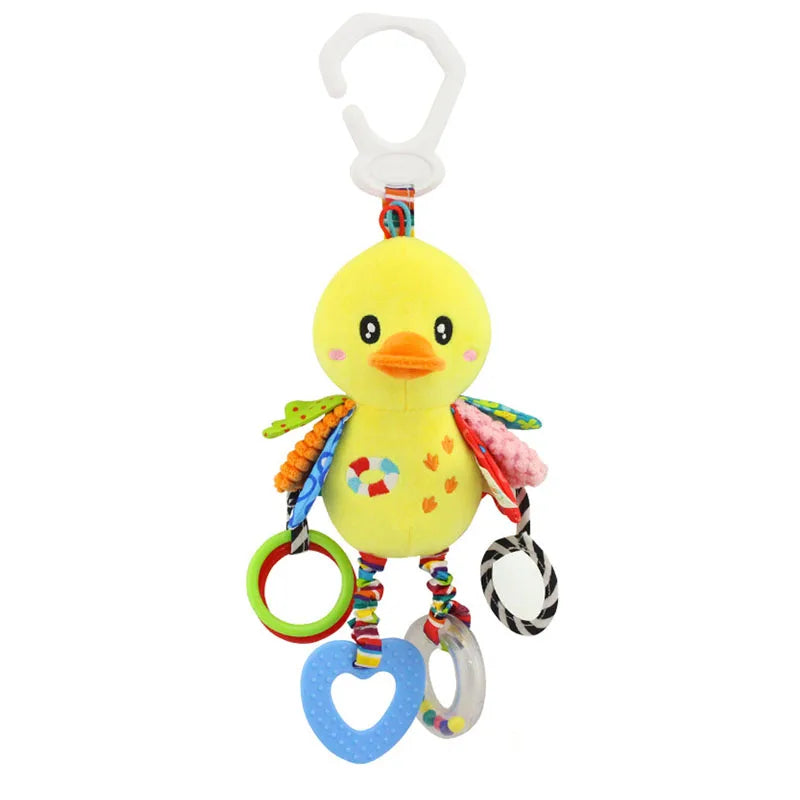 Plush Animal Handbells & Teether Baby Toy