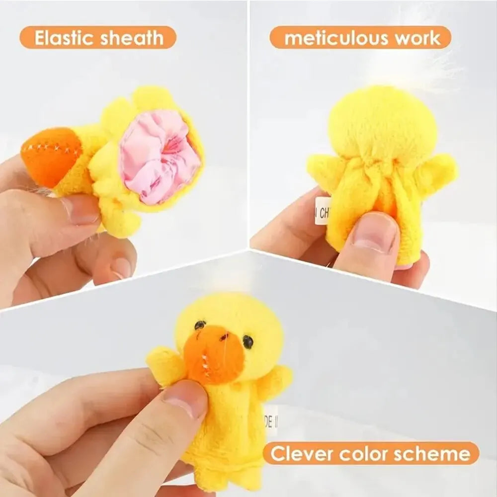 Cartoon Finger Puppet Hand Dolls – Baby Early Education Plush Toys