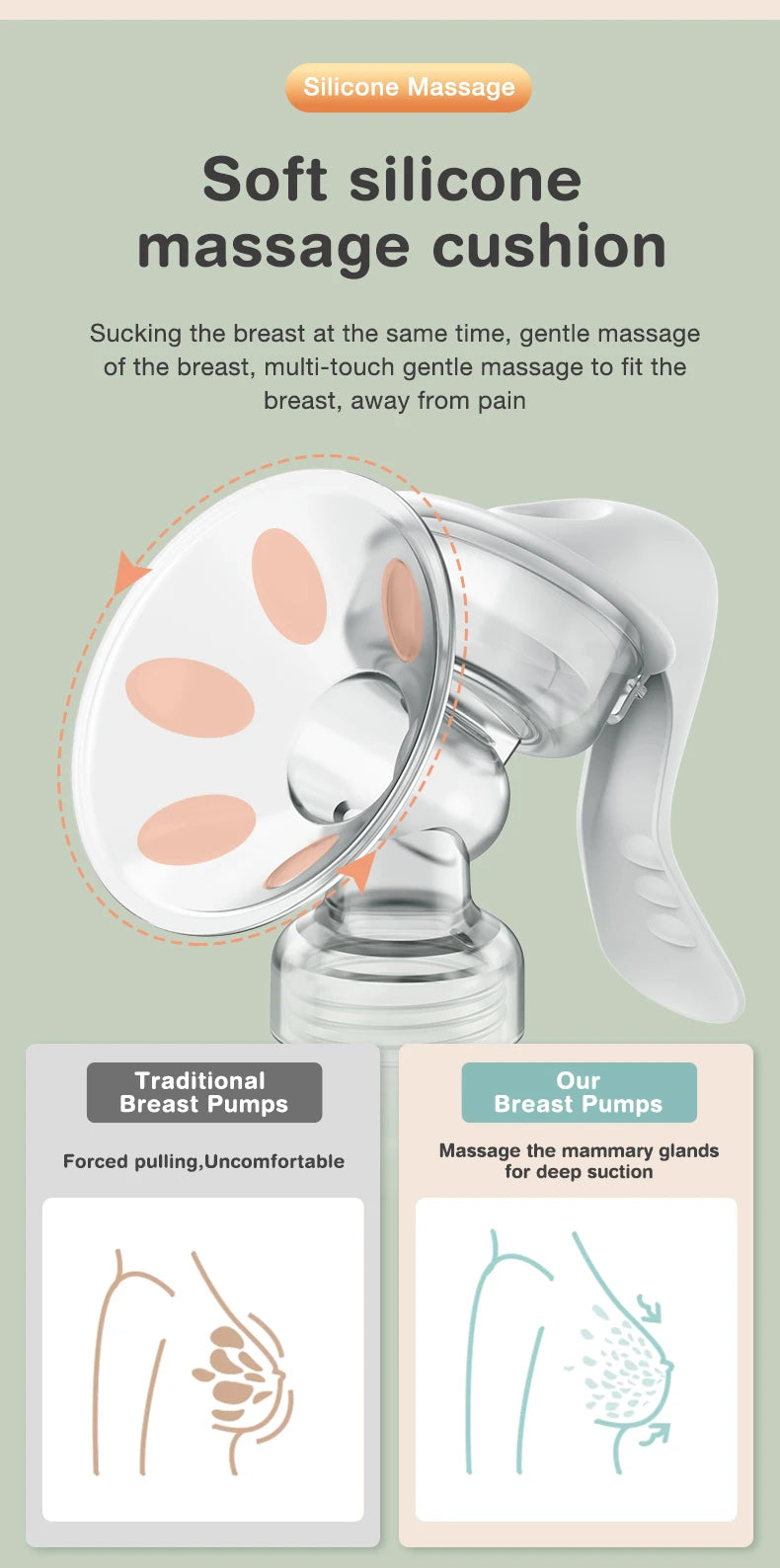 Breast Pump Manual Suction Milk Pump