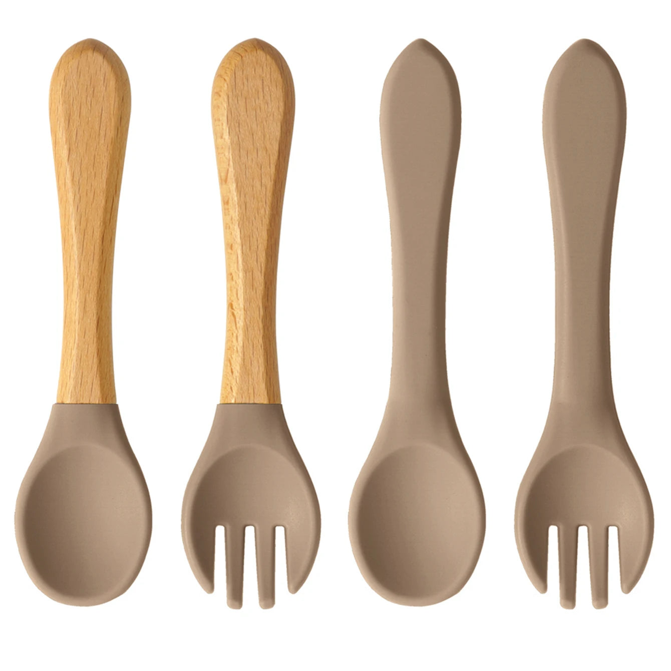 Color Kids 4PCS Silicone Baby Feeding