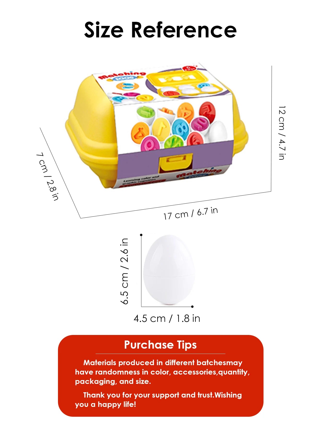 Baby Smart Eggs Montessori Educational Shape & Color Matching Toy