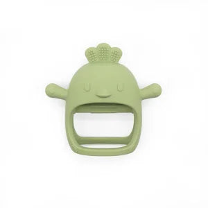Cartoon Chick Baby Teether Gloves