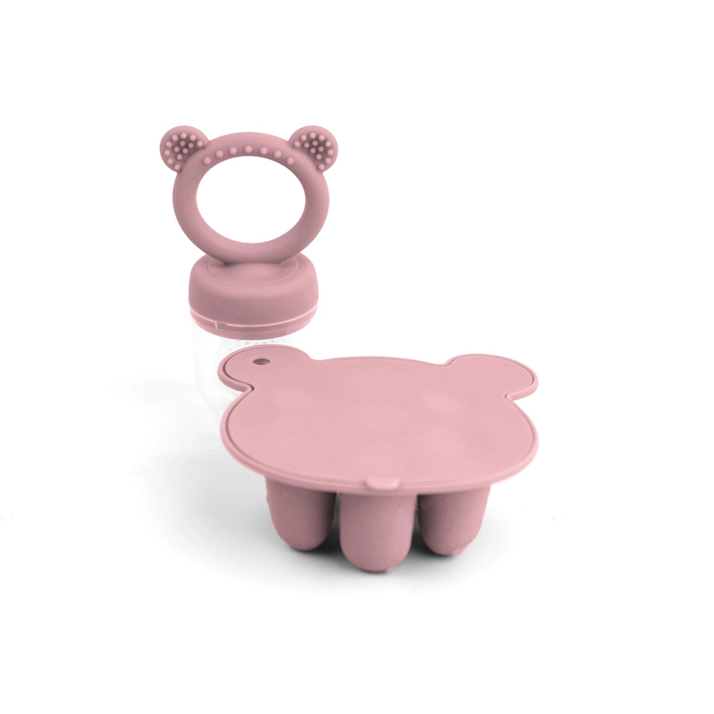 Bear Fruit Feeder & Silicone Freezer Tray Set