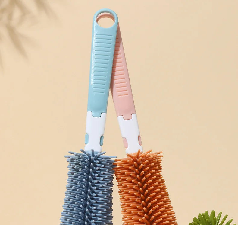 360° Silicone Baby Bottle Brush Set