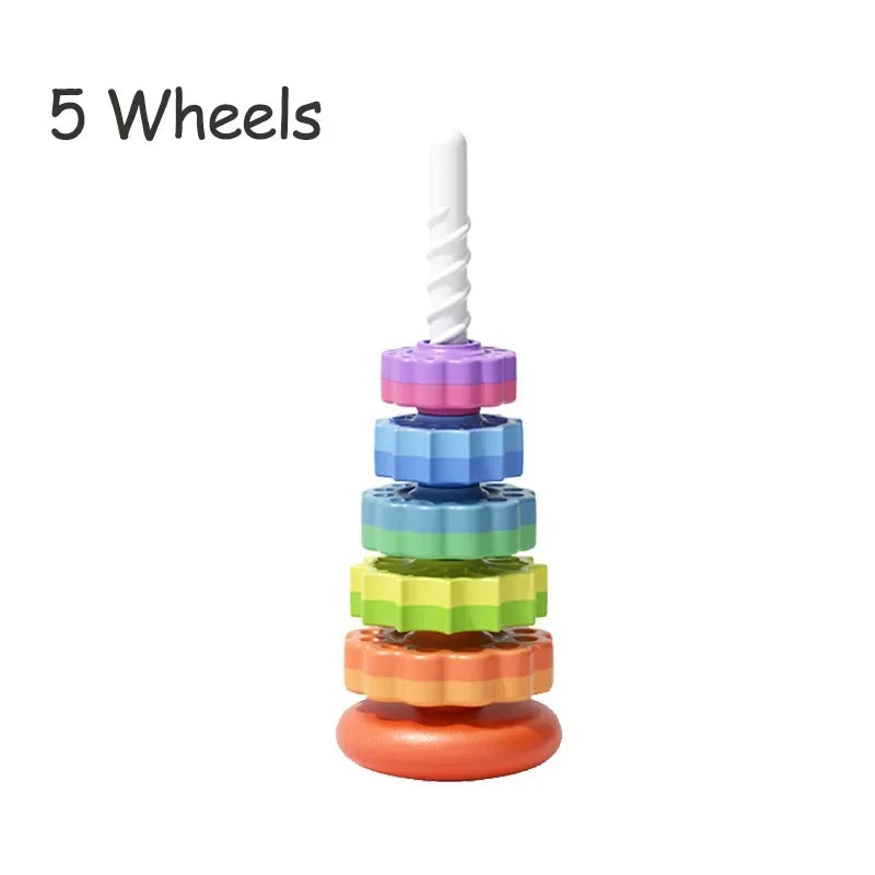Educational Rainbow Gear Tower
