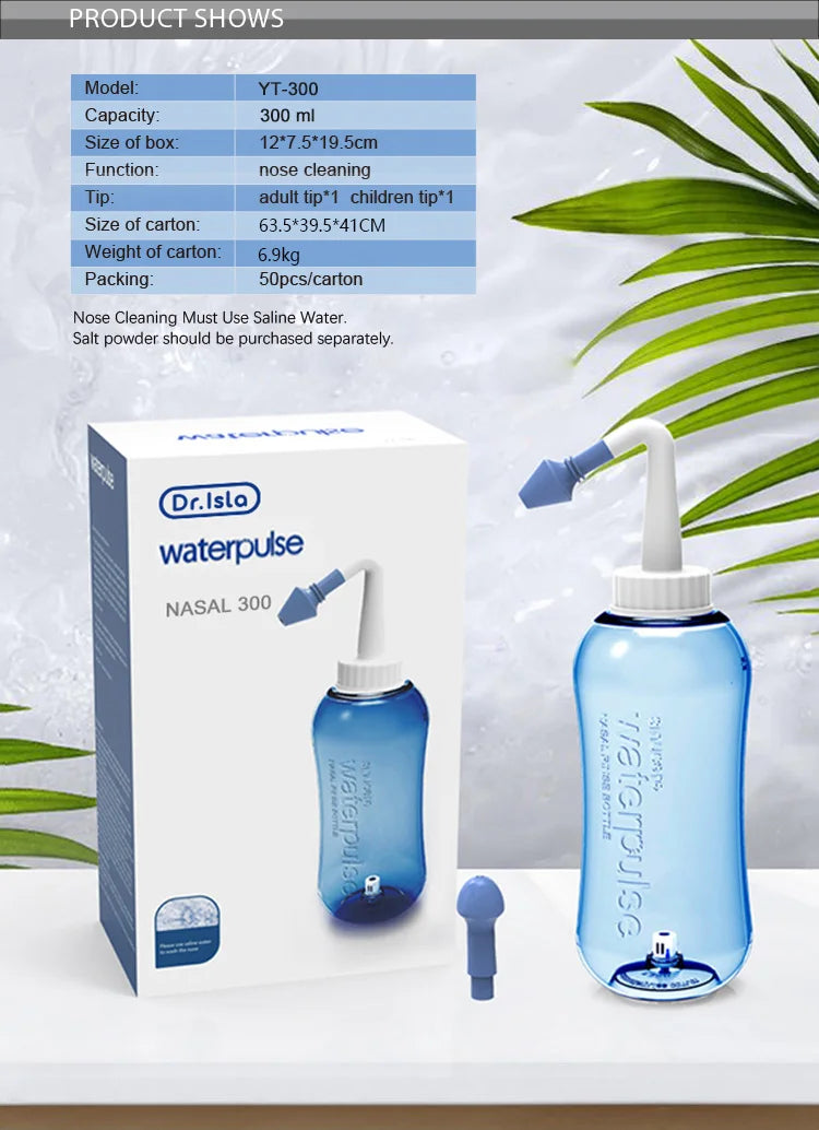 Nose Wash Cleaner Irrigator Rinse Bottle