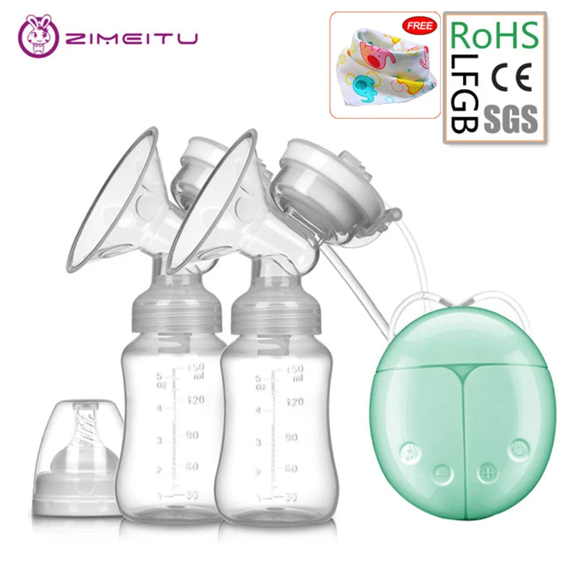 ZIMEITU Double Electric Breast Pump Set