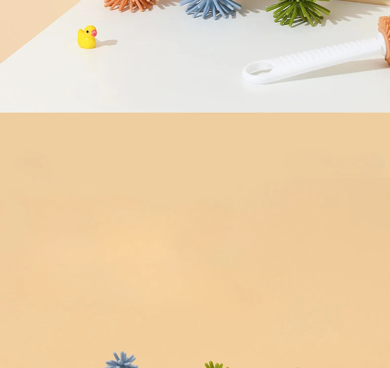 360° Silicone Baby Bottle Brush Set