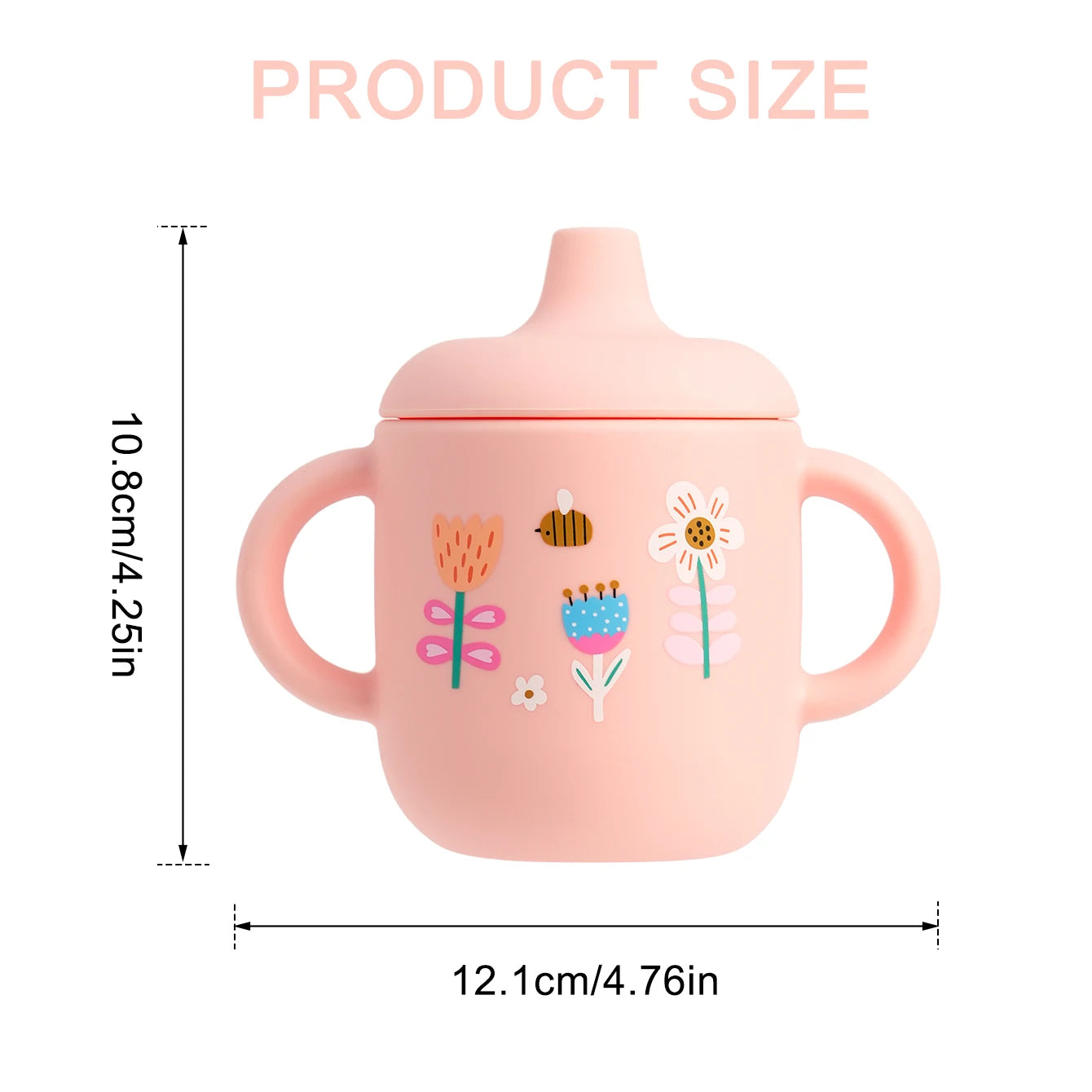 Cartoon Silicone Baby Feeding Cup – BPA Free