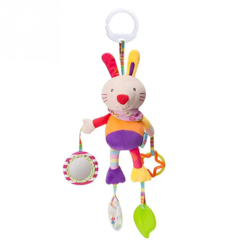 Plush Animal Handbells & Teether Baby Toy