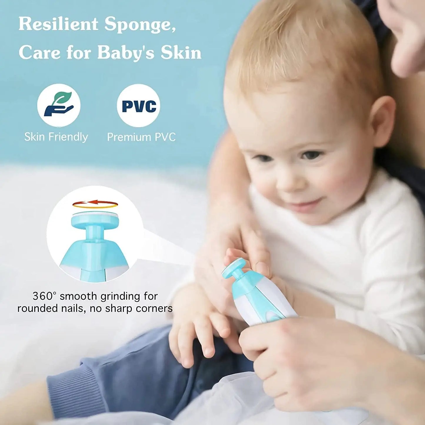 Electric baby Nail clipper LED Light Baby