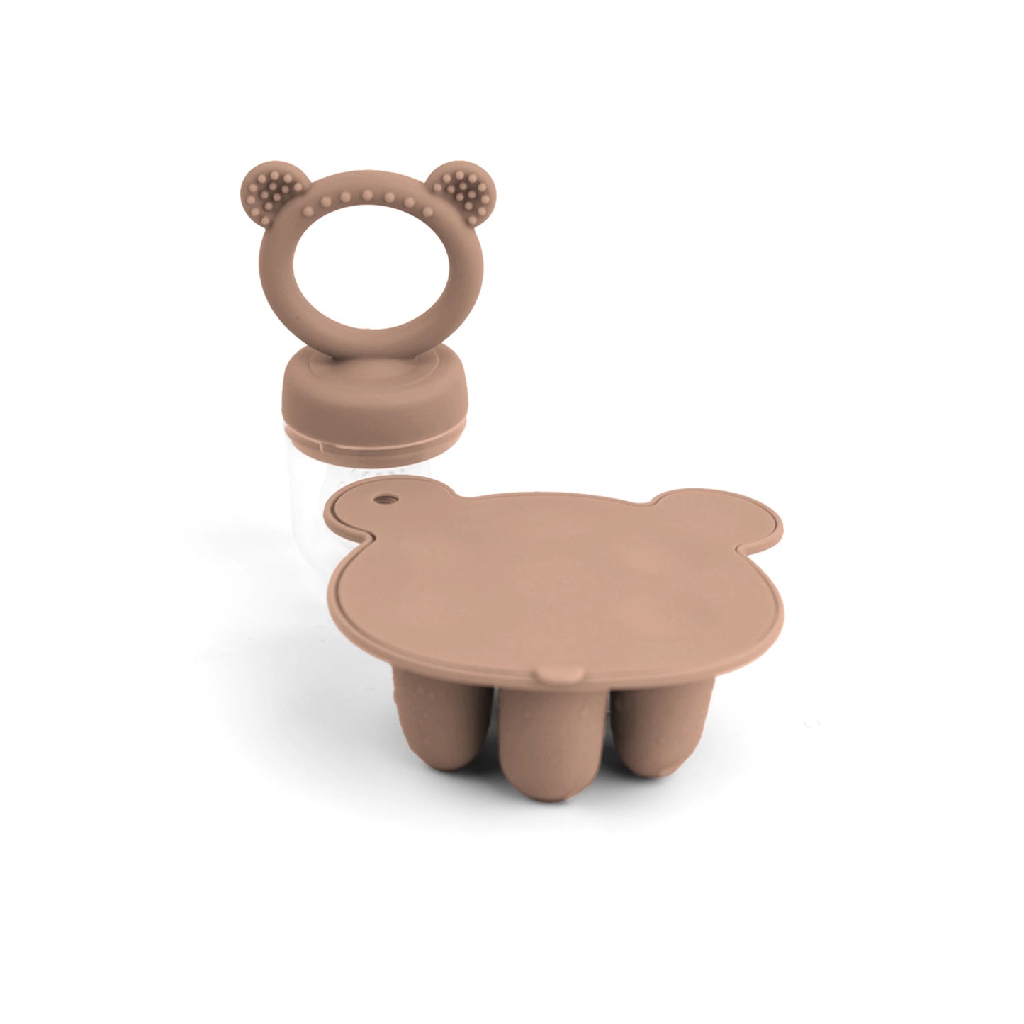 Bear Fruit Feeder & Silicone Freezer Tray Set