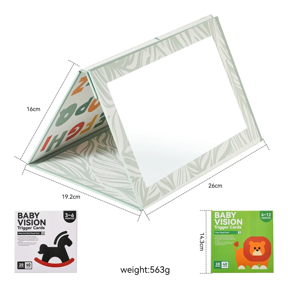 Newborn Tummy Time Mirror – Montessori Activity Toy