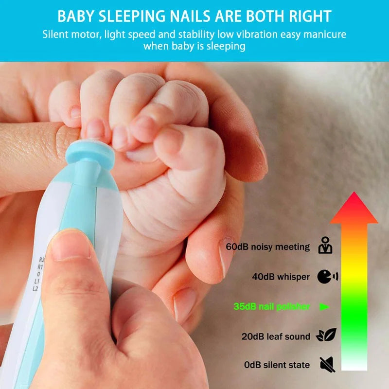 Electric baby Nail clipper LED Light Baby