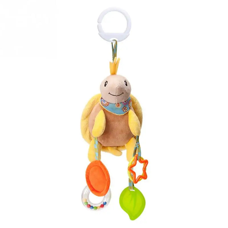 Plush Animal Handbells & Teether Baby Toy