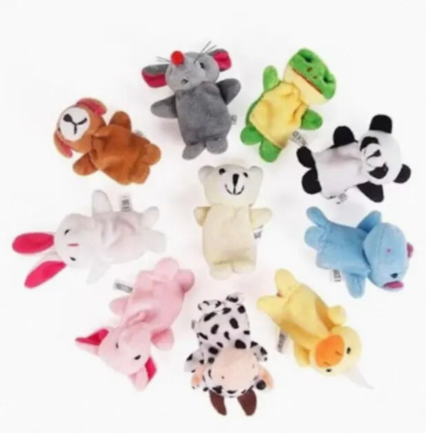 Cartoon Finger Puppet Hand Dolls – Baby Early Education Plush Toys